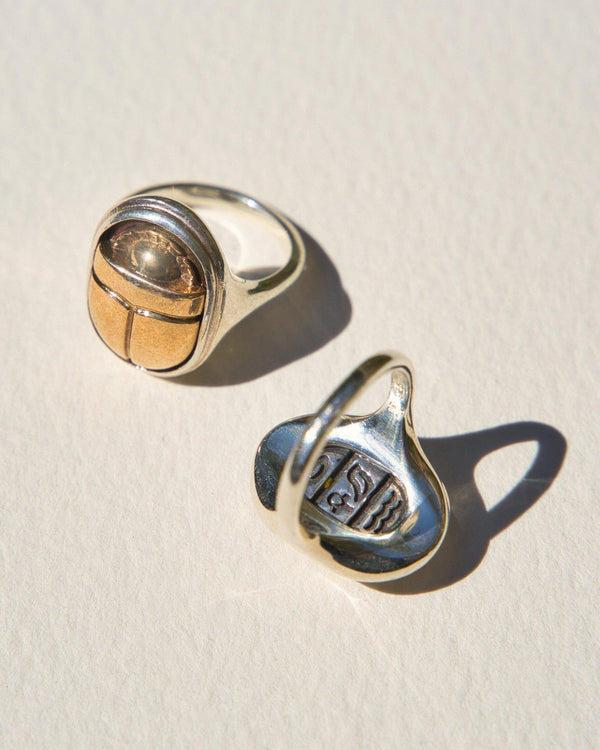 Pamela Love Scarab Signet Ring