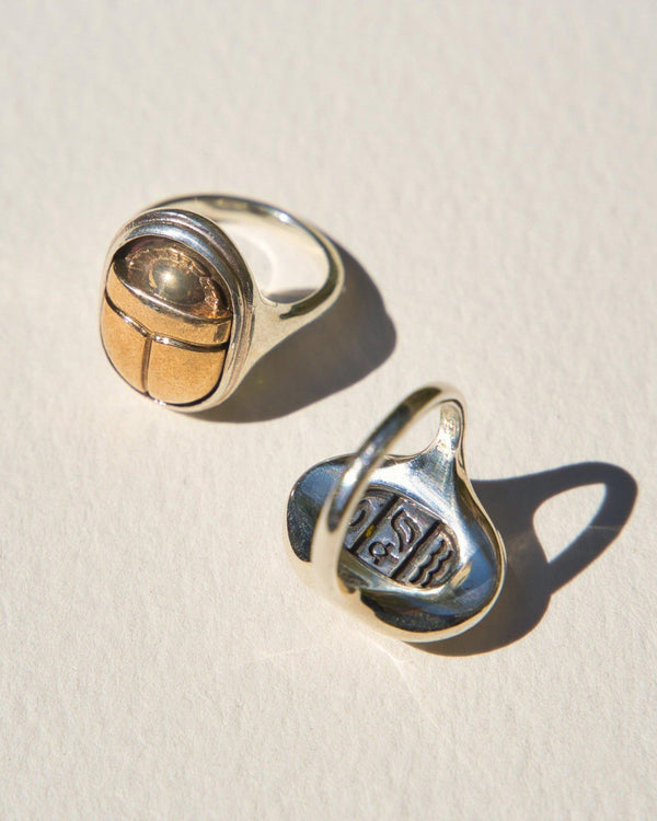pamela love Scarab Signet Ring