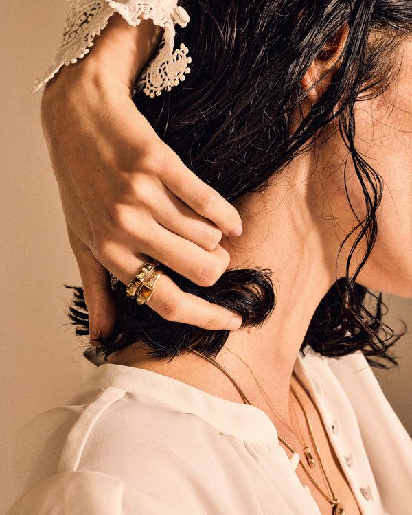 Pamela Love Stone Pyramid Ring