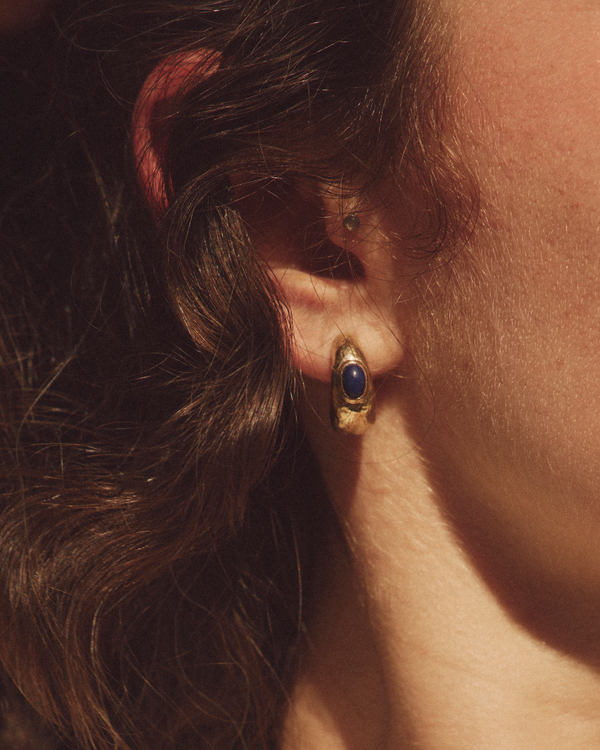 Pamela Love Tapered Stone Hoop