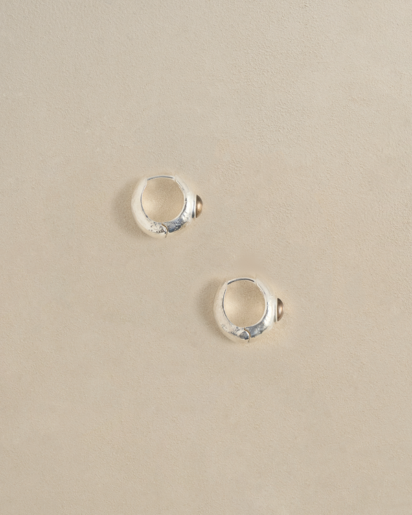 Pamela Love Tapered Stone Hoop