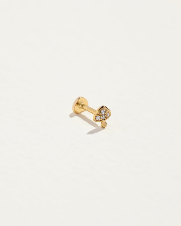Pamela Love Tiny Pavé Mushroom Stud