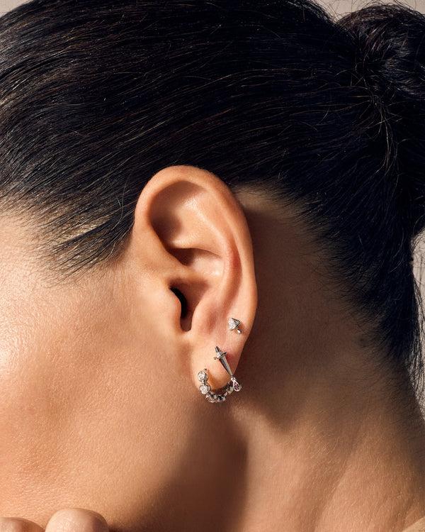 Pamela Love Tiny Pavé Mushroom Stud