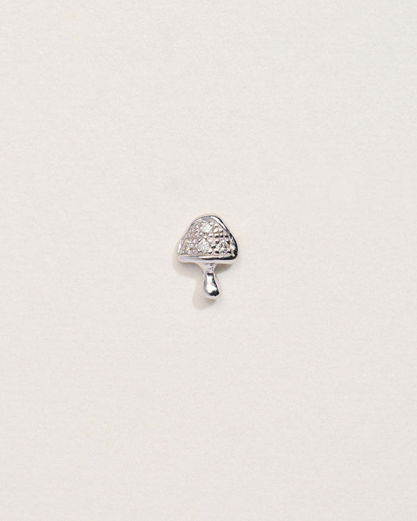 pamela love Tiny Pavé Mushroom Stud