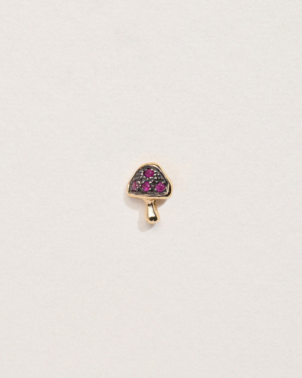 pamela love Tiny Pavé Mushroom Stud