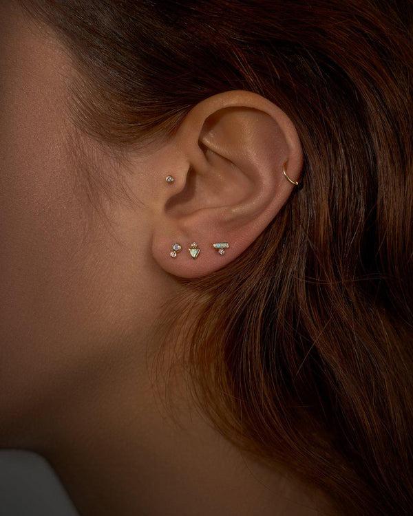 Pamela Love Triangle Dot Stud