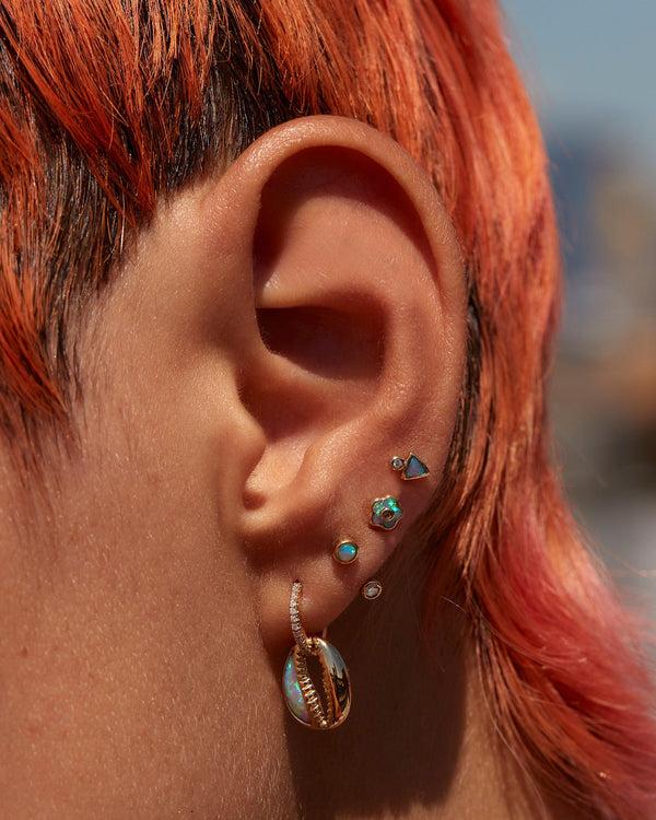 Pamela Love Triangle Dot Stud