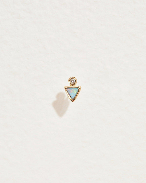 pamela love Triangle Dot Stud