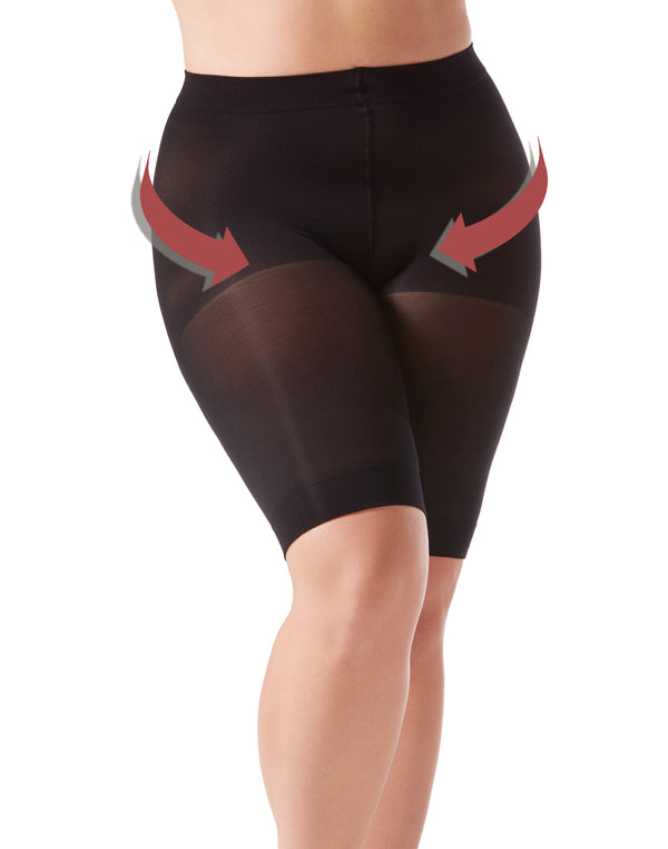 Pamela Mann 90 Denier Control Top Curvy Super Stretch Anti Chafing Shorts