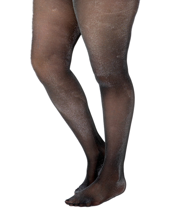 pamela mann All Over Glitter Curvy Super Stretch Tights