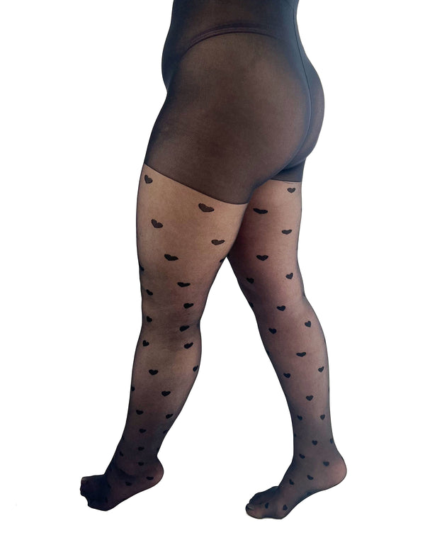 pamela mann Heart Pattern Curvy Super Stretch Tights