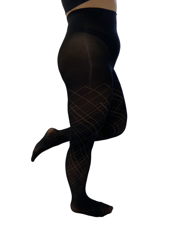 Pamela Mann Opaque Diamond Curvy Super Stretch Tights