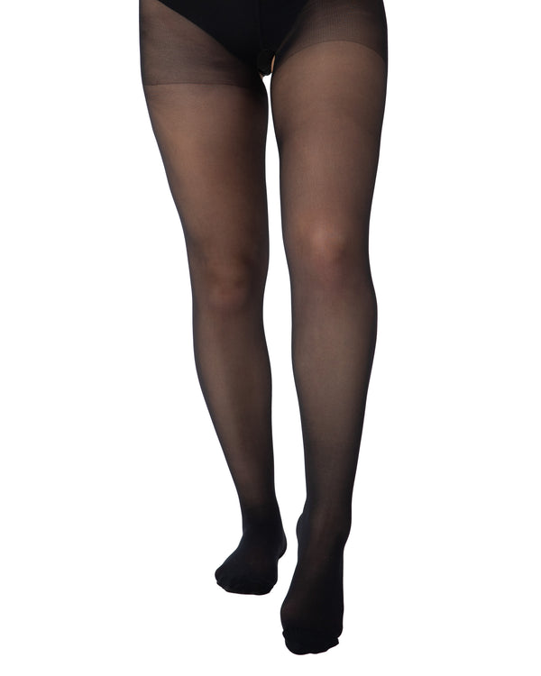 pamela mann 20 Denier Sheer Crotchless Tights