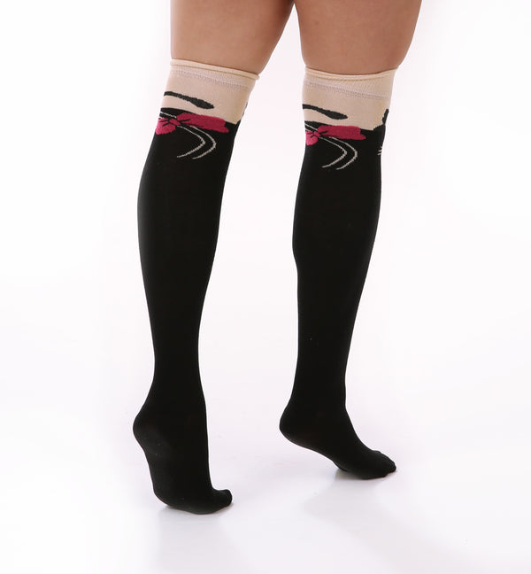 Pamela Mann Cat Over The Knee Socks With Tail