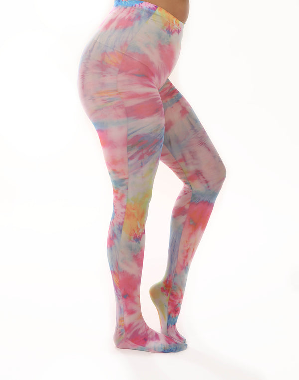 Pamela Mann Colour Burst Tie Dye Printed Tights