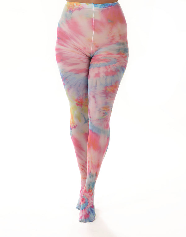 pamela mann Colour Burst Tie Dye Printed Tights