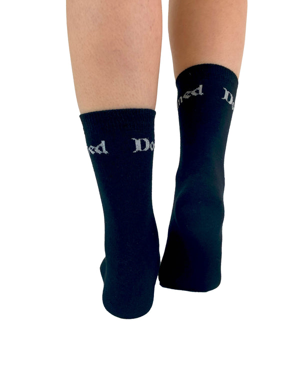 Pamela Mann Doomed Black Ankle Socks - Clearance
