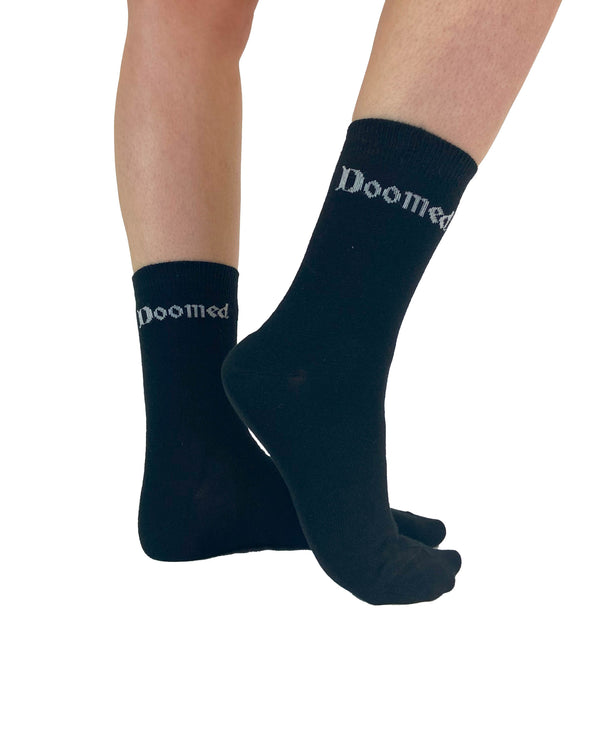 pamela mann Doomed Black Ankle Socks - Clearance