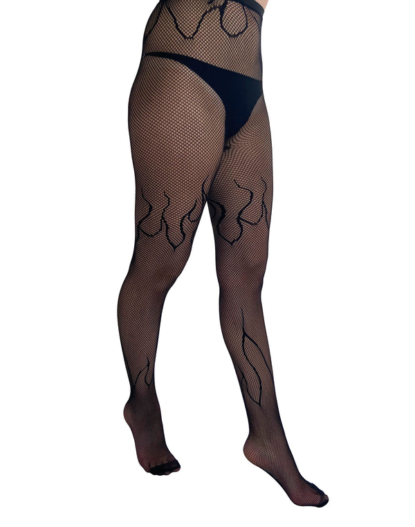 Pamela Mann Flaming Net Tights