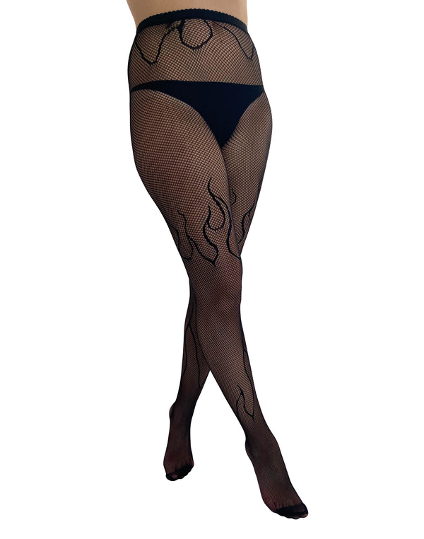 Pamela Mann Flaming Net Tights