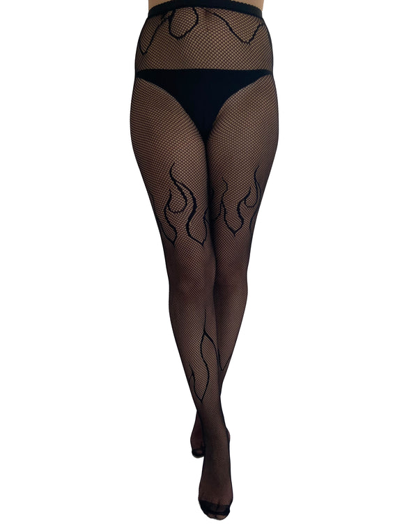 pamela mann Flaming Net Tights