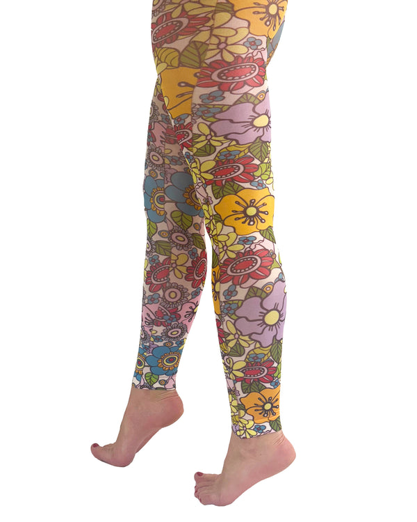 Pamela Mann Flower Power Printed Footless Tights