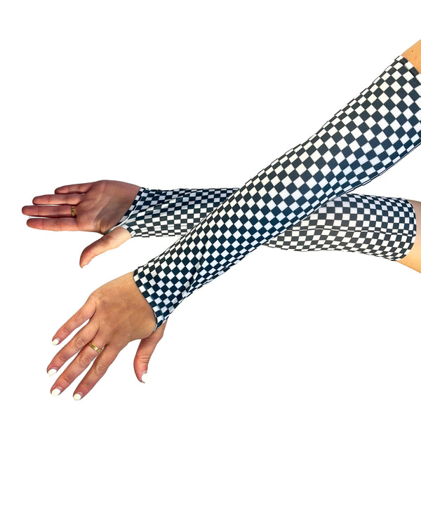 Pamela Mann Gingham Check Printed Gloves