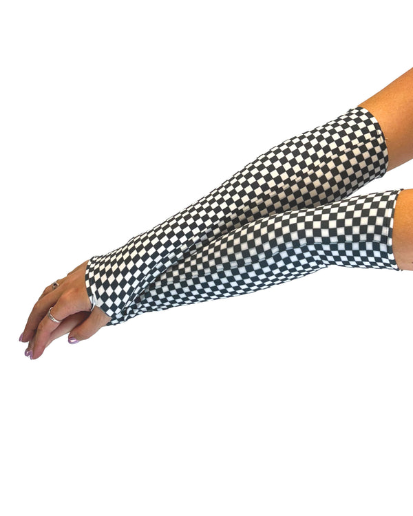 Pamela Mann Gingham Check Printed Gloves