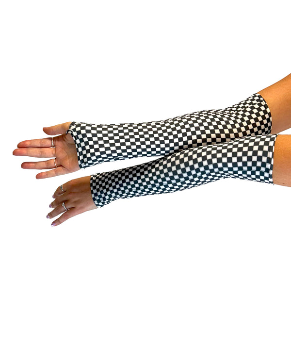 pamela mann Gingham Check Printed Gloves