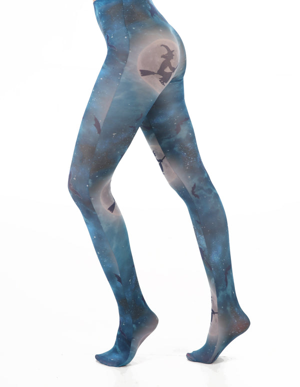 Pamela Mann Hocus Pocus Printed Tights