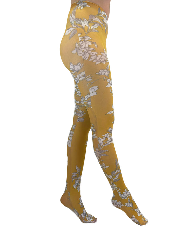 Pamela Mann Jasmine Floral Printed Tights