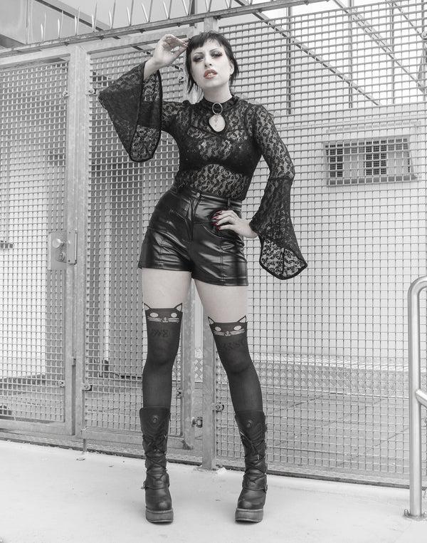 Pamela Mann Kitty Cat Over The Knee Tights