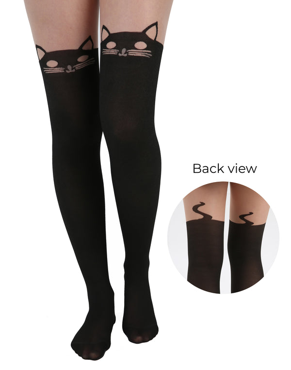 Pamela Mann Kitty Cat Over The Knee Tights
