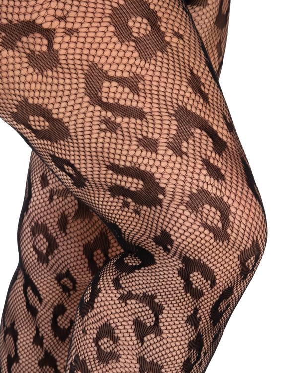 Pamela Mann Leopard Net Tights