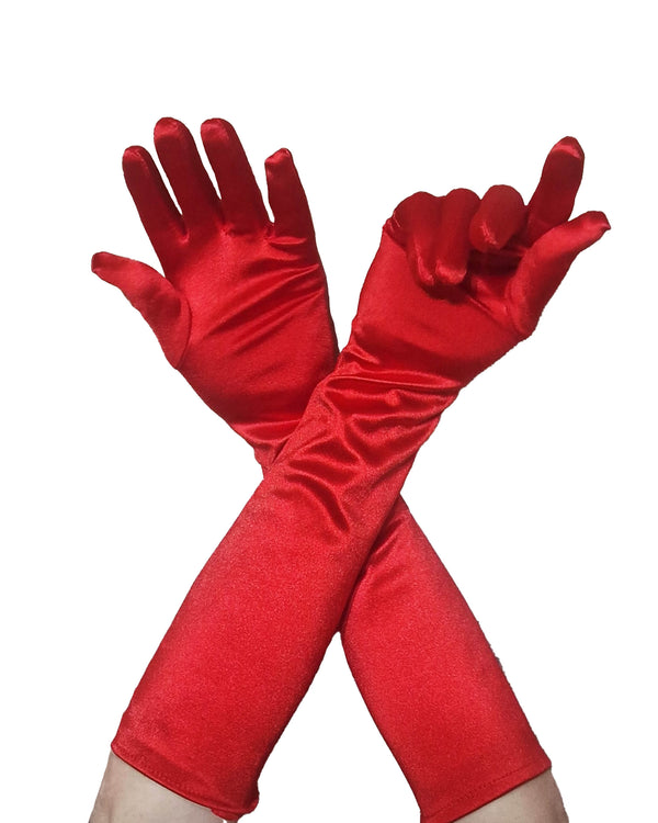 Pamela Mann Men's Long Satin Gloves - Clearance