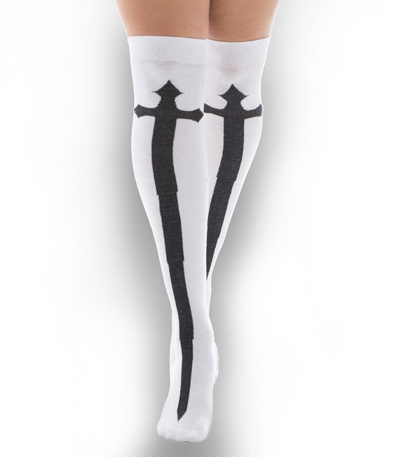 Pamela Mann Over The Knee Socks With Cross