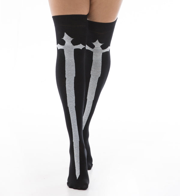 pamela mann Over The Knee Socks with Cross