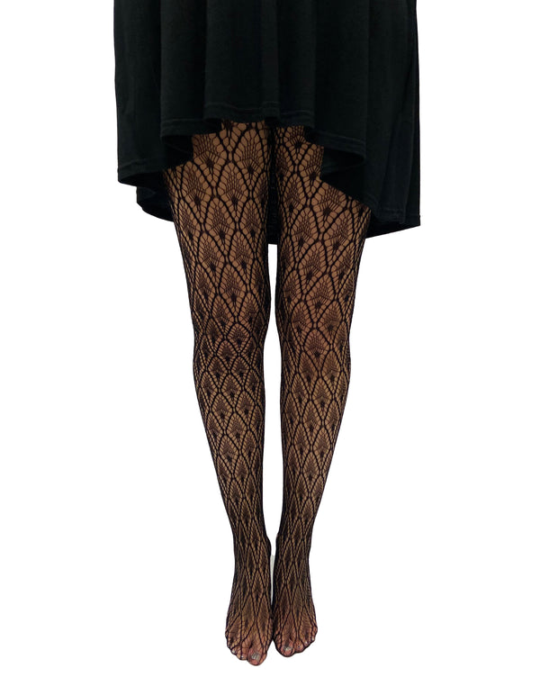 Pamela Mann Peacock Feather Net Tights