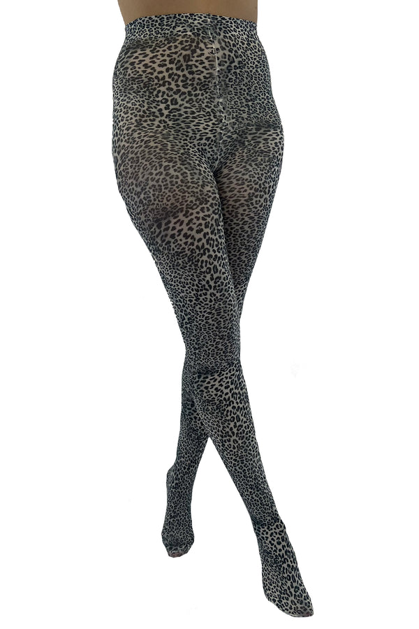 pamela mann Petite Leopard Printed Tights
