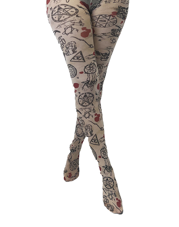 pamela mann Ritual Printed Tights