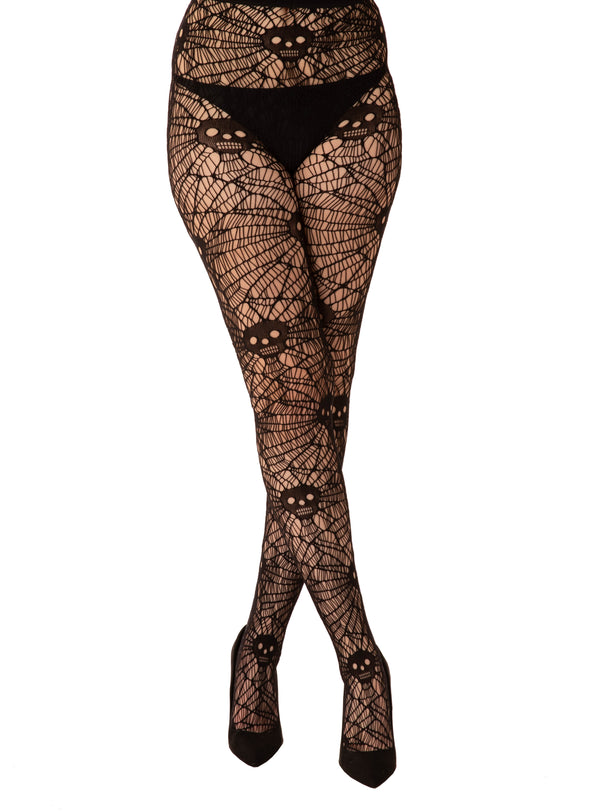 pamela mann Skull and Web Net Tights