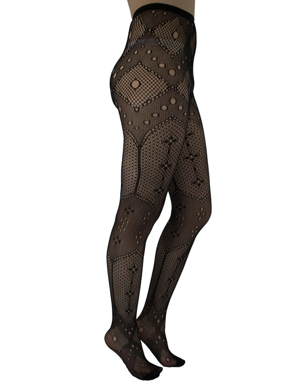 Pamela Mann Spot Pattern Net Tights