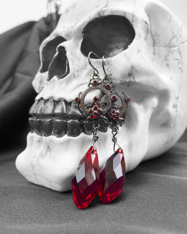 Pamela Mann Victorian Goth Earrings
