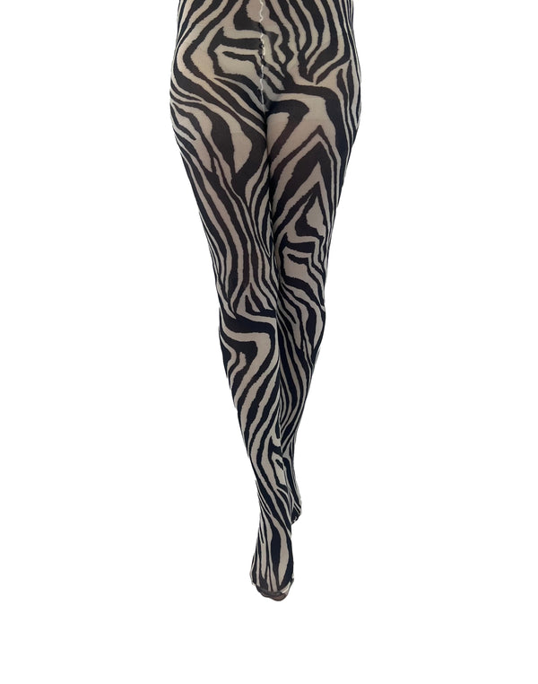 pamela mann Zebra Printed Tights