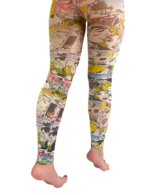 Pamela Mann Paradise Island Printed Footless Tights