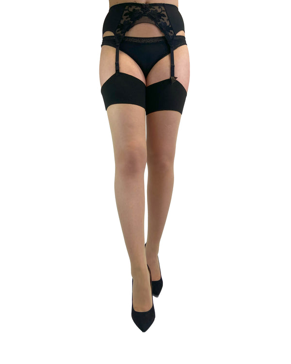Pamela Mann Premium Snake Back Seam Stockings - Clearance