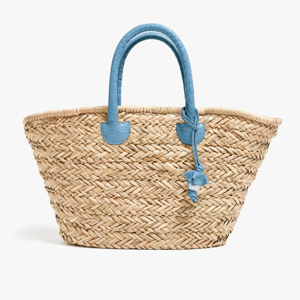pamela munson Beach and Town Tote Heritage Blue