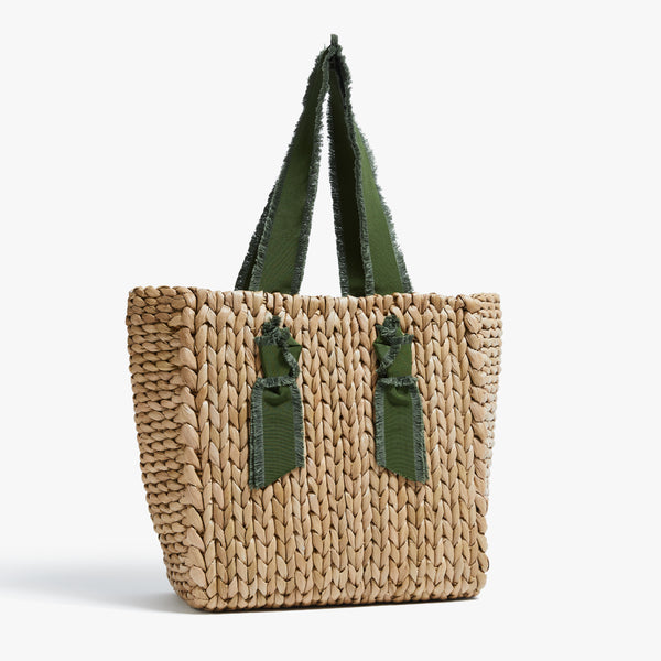 Pamela Munson Petite Isla Bahia Fringe Moss