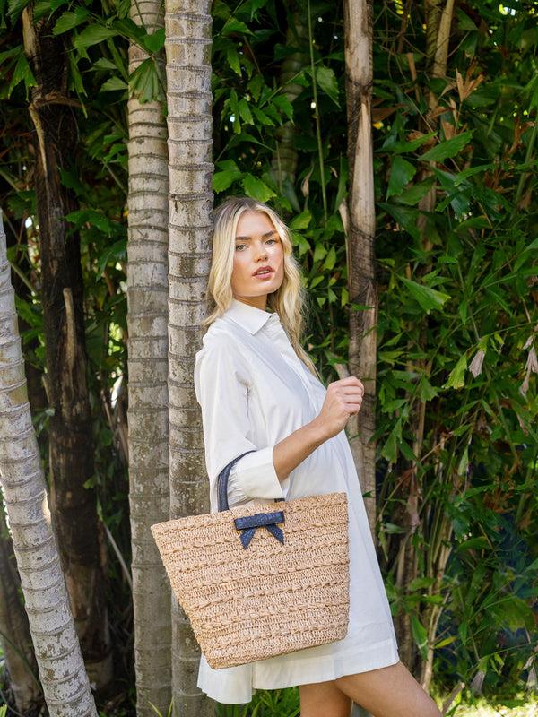 Pamela Munson The Bow Tote Dark Navy