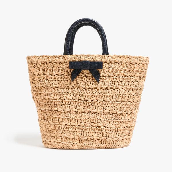 pamela munson The Bow Tote Dark Navy